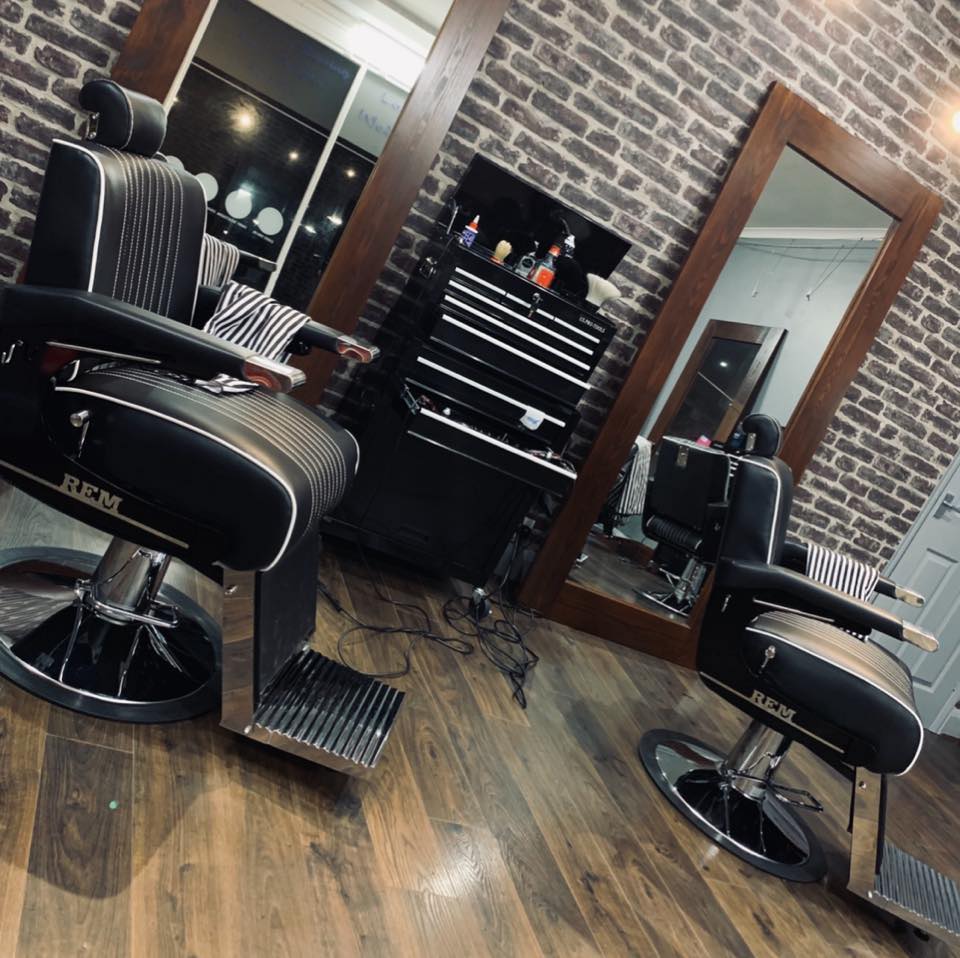 Barber at work