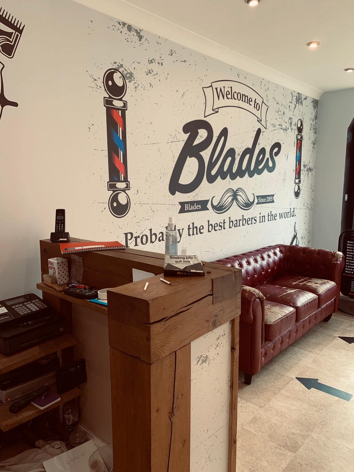 Welcome to Blades — probably the best barbers in the world